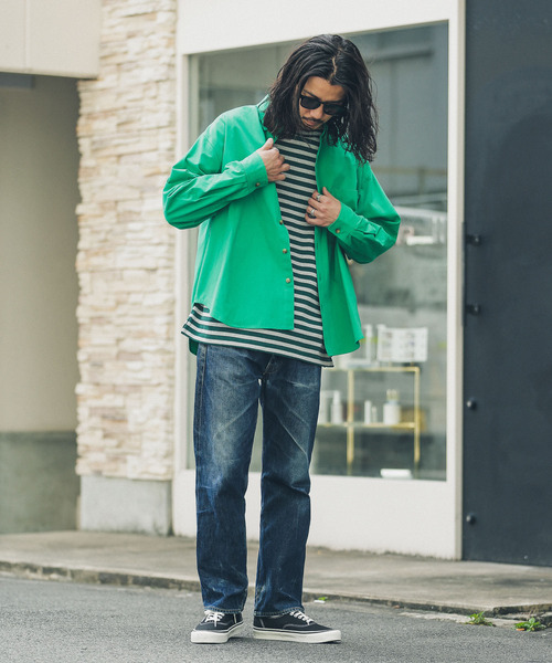 URBAN RESEARCH Sonny Label(アーバンリサーチサニーレーベル)の「シンプルオーバーボタンダウンシャツ(シャツ/ブラウス・メンズ・レッド/オフホワイト/グリーン/ブルー系その他・MEDIUM/LARGE)」の22枚目の写真
