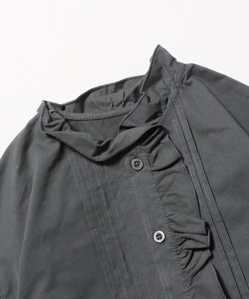 Ampersand(アンパサンド)の「Ampersand/アンパサンド premier デザインブラウス(シャツ/ブラウス・キッズ・ブルー/チャコール/オフホワイト・140/130)」の6枚目の写真