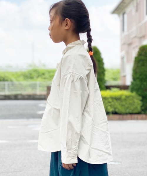 Ampersand(アンパサンド)の「Ampersand/アンパサンド premier デザインブラウス(シャツ/ブラウス・キッズ・ブルー/チャコール/オフホワイト・140/130)」の11枚目の写真