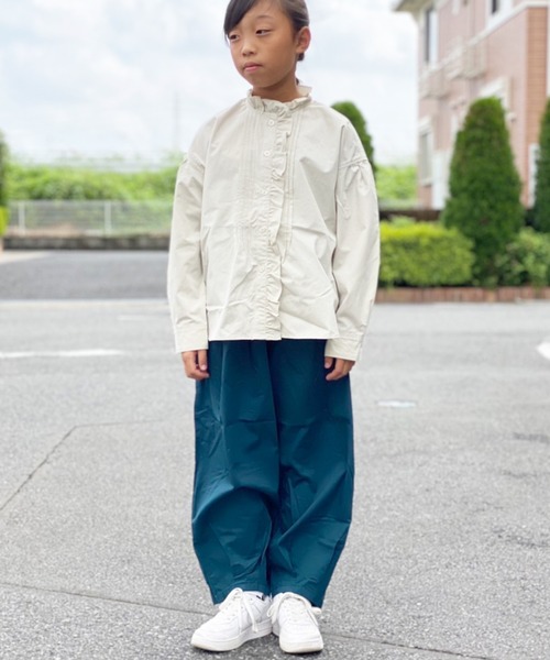Ampersand(アンパサンド)の「Ampersand/アンパサンド premier デザインブラウス(シャツ/ブラウス・キッズ・ブルー/チャコール/オフホワイト・140/130)」の14枚目の写真