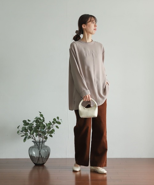 URBAN RESEARCH DOORS(アーバンリサーチドアーズ)の「テントラインフレアブラウス(シャツ/ブラウス・レディース・グリーン/グレー系その他/ネイビー・MEDIUM)」の14枚目の写真