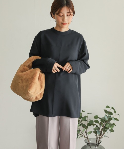 URBAN RESEARCH DOORS(アーバンリサーチドアーズ)の「テントラインフレアブラウス(シャツ/ブラウス・レディース・グリーン/グレー系その他/ネイビー・MEDIUM)」の15枚目の写真