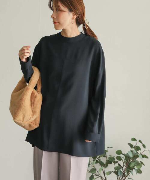 URBAN RESEARCH DOORS(アーバンリサーチドアーズ)の「テントラインフレアブラウス(シャツ/ブラウス・レディース・グリーン/グレー系その他/ネイビー・MEDIUM)」の16枚目の写真