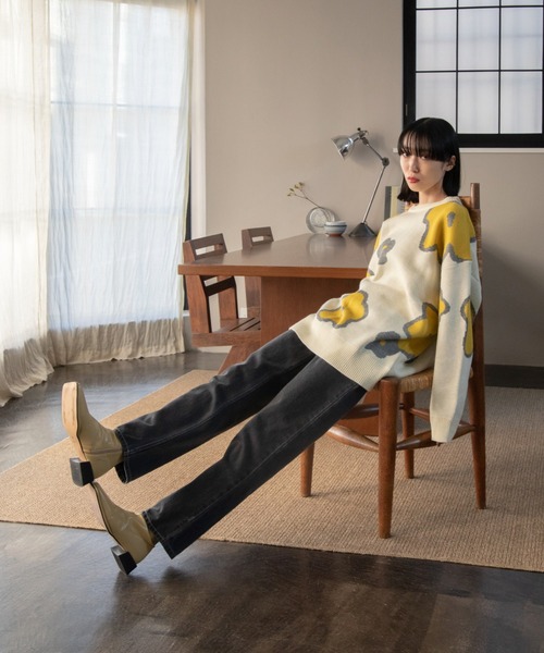 VACANCY（ヴァカンシー）の「ストレッチスクエアカラーブーツ（ブーツ・レディース・ベージュ/ブルー・MEDIUM/LARGE/X-LARGE）」の6枚目の写真