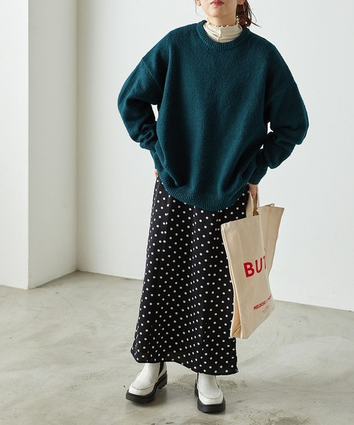 forksy.（フォルクシー）の「【forksy.】トラックソールサイドゴアモカブーツ（ブーツ・レディース・ブラック/オフホワイト/アッシュブラウン・S/M/L/LL）」の8枚目の写真