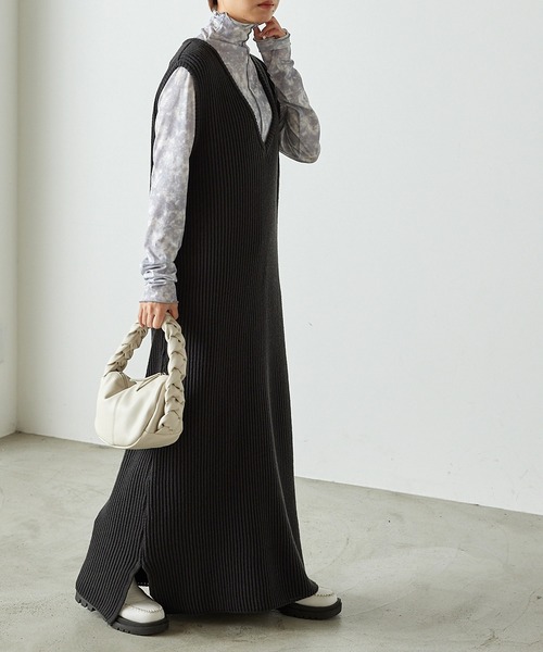 forksy.（フォルクシー）の「【forksy.】トラックソールサイドゴアモカブーツ（ブーツ・レディース・ブラック/オフホワイト/アッシュブラウン・S/M/L/LL）」の14枚目の写真