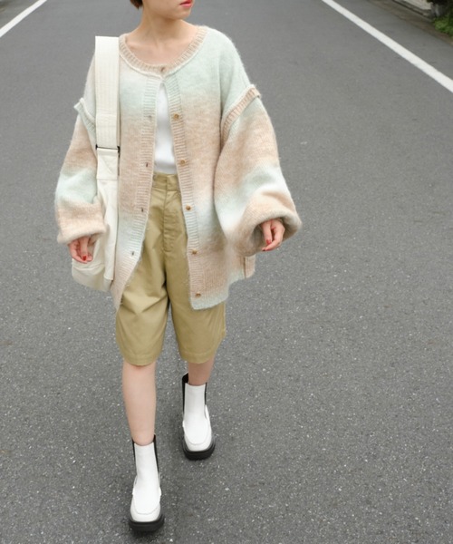 forksy.（フォルクシー）の「【forksy.】トラックソールサイドゴアモカブーツ（ブーツ・レディース・ブラック/オフホワイト/アッシュブラウン・S/M/L/LL）」の15枚目の写真