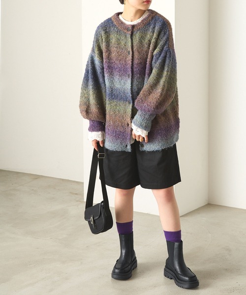 forksy.（フォルクシー）の「【forksy.】トラックソールサイドゴアモカブーツ（ブーツ・レディース・ブラック/オフホワイト/アッシュブラウン・S/M/L/LL）」の22枚目の写真