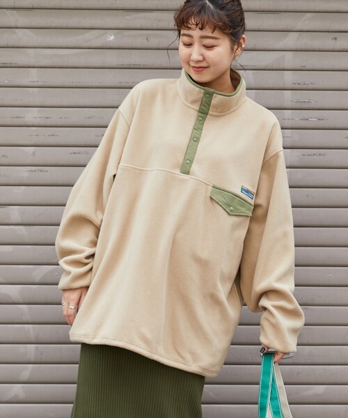 FREAK'S STORE（フリークスストア）の「【WEB限定】FREAK'S OUTDOORS フリーススナッププルオーバー（その他アウター・レディース・パープル/オリーブ/ネイビー/ベージュ/ブラック・ﾌﾘ-）」の17枚目の写真