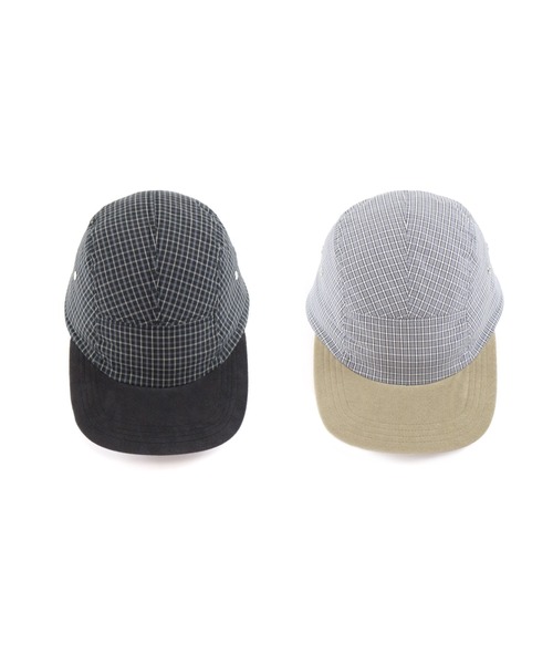 elephant TRIBAL fabrics(エレファントトライバルファブリックス)の「elephant TRIBAL fabrics Mini Check JET CAP(キャップ・メンズ・ブラック/グレー・FREE)」の3枚目の写真