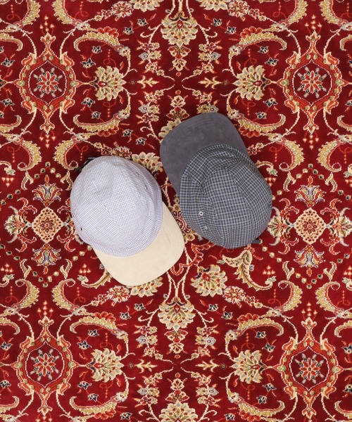 elephant TRIBAL fabrics(エレファントトライバルファブリックス)の「elephant TRIBAL fabrics Mini Check JET CAP(キャップ・メンズ・ブラック/グレー・FREE)」の4枚目の写真