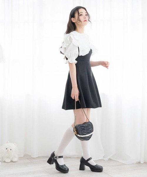 DearMyLoveRose（ディアマイラブローズ）の「スクエアストラップパンプス（パンプス・レディース・ブラック/レッド/ベージュ/ブラウン/ホワイト/クリアブラック/ピンク・23cm/23.5cm/24.5cm/22.5cm/24cm/25cm/25.5cm）」の18枚目の写真