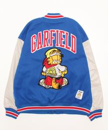 GARFIELD スタジャン XL グリーン Soccer Garfield embroidered leather stadium jacket ユニ
