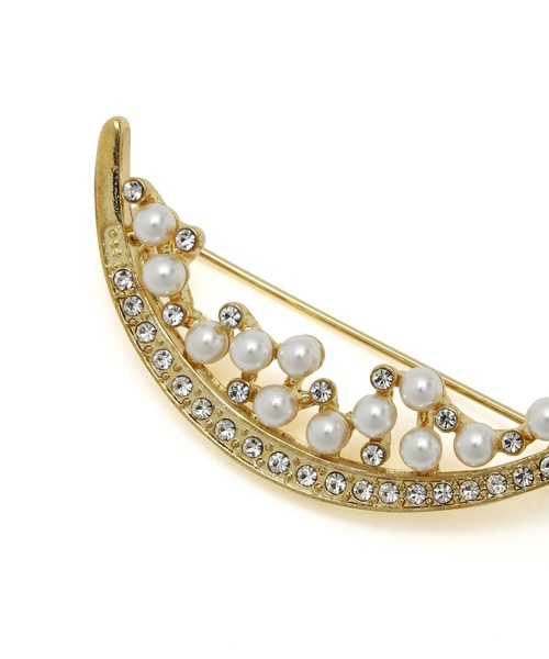 ROPE' PICNIC（ロペピクニック）の「デザインパール×メタルブローチ（ブローチ/コサージュ・レディース・ゴールド/ゴールド系その他/ゴールド系その他2・FREE）」の4枚目の写真