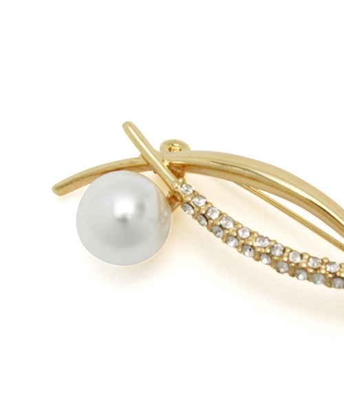 ROPE' PICNIC（ロペピクニック）の「デザインパール×メタルブローチ（ブローチ/コサージュ・レディース・ゴールド/ゴールド系その他/ゴールド系その他2・FREE）」の8枚目の写真