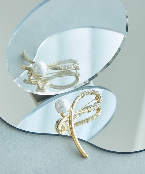 ROPE' PICNIC（ロペピクニック）の「デザインパール×メタルブローチ（ブローチ/コサージュ・レディース・ゴールド/ゴールド系その他/ゴールド系その他2・FREE）」の7枚目の写真