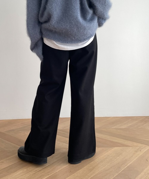 CANAL JEAN（キャナルジーン）の「smileyranna ウォームダブルタックパンツ（その他パンツ・レディース・ダークブラウン/ブラック・SMALL/MEDIUM）」の4枚目の写真