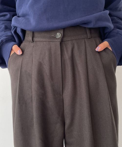 CANAL JEAN（キャナルジーン）の「smileyranna ウォームダブルタックパンツ（その他パンツ・レディース・ダークブラウン/ブラック・SMALL/MEDIUM）」の12枚目の写真