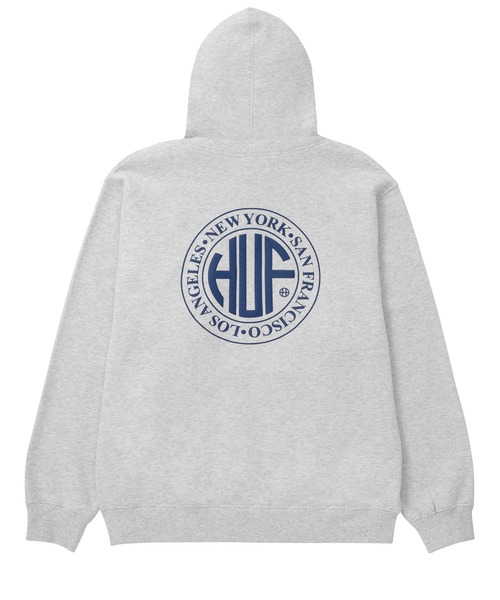HUF ハフ パーカー 『人気モデル』両面ロゴ バックロゴ 完売品 ホワイトM HUF ハフ パーカー フーディー メンズ BOX LOGO プルオーバー