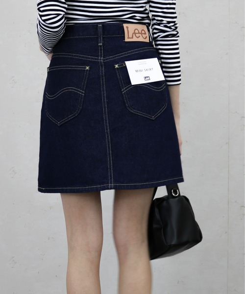 Lee(リー)の「Lee/リー ライトウェイトデニム ミニスカート(スカート・レディース・ブラック系/インディゴブルー/ライトインディゴブルー・SMALL/MEDIUM/X-SMALL)」の8枚目の写真