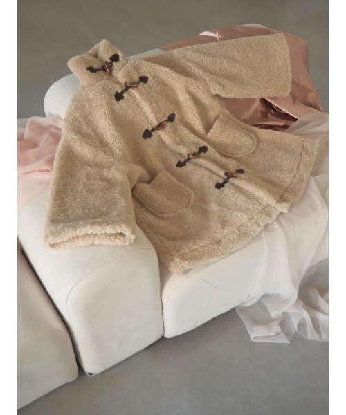 muguet（ミュゲ）の「duffle boa mini coat（ダッフルコート）」 - WEAR