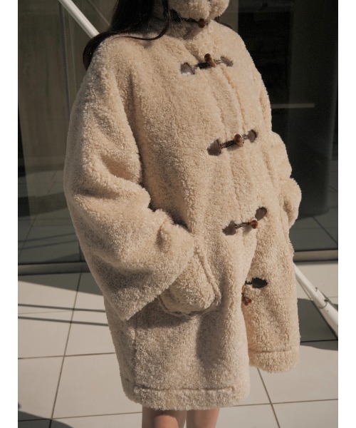 muguet（ミュゲ）の「duffle boa mini coat（ダッフルコート）」 - WEAR