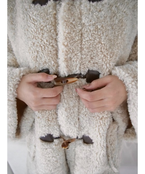 muguet（ミュゲ）の「duffle boa mini coat（ダッフルコート）」 - WEAR
