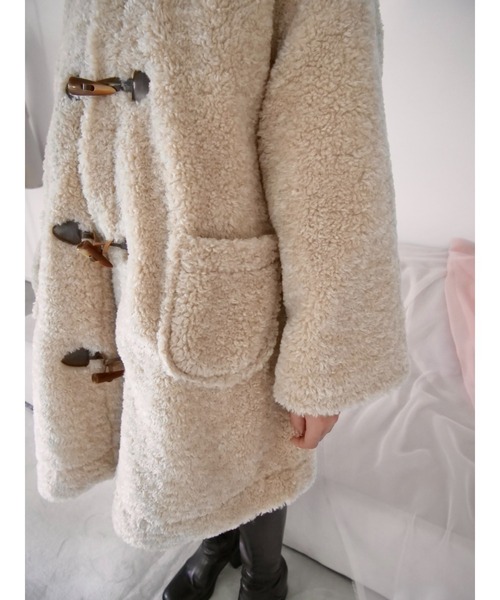 muguet（ミュゲ）の「duffle boa mini coat（ダッフルコート）」 - WEAR