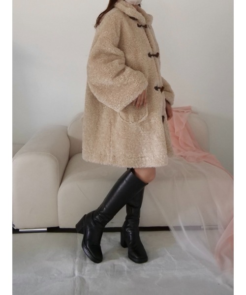 muguet（ミュゲ）の「duffle boa mini coat（ダッフルコート）」 - WEAR