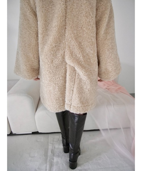 muguet（ミュゲ）の「duffle boa mini coat（ダッフルコート）」 - WEAR