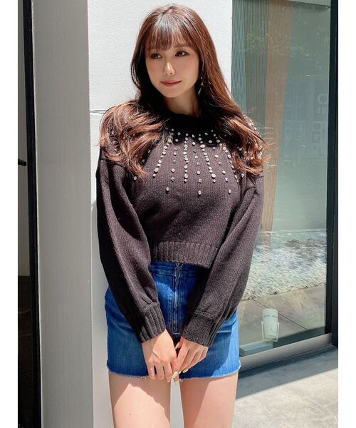 GYDA（ジェイダ）の「【セットアップ着用可】ウエストリブデザイン スカートライクデニムショートパンツ（デニムスカート・レディース・ライトブルー/ブルー・SMALL/MEDIUM）」の18枚目の写真