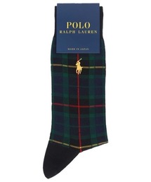 POLO RALPH LAUREN | POLO RALPH LAUREN メンズ スーピマコットン ワンポイント タータンチェック柄 クルーソックス 02012584(ソックス/靴下)