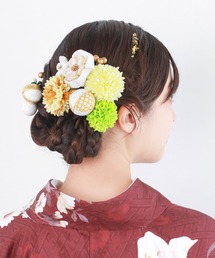 成人式・卒業式用 髪飾り 八重菊 15点セット（その他ヘアアクセサリー