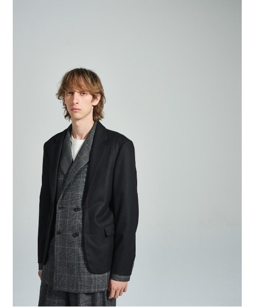 SOFTHYPHEN テーラードドッキングジャケット SOFTHYPHEN（ソフトハイフン）の「DOUBLE FRONT JACKET（テーラード