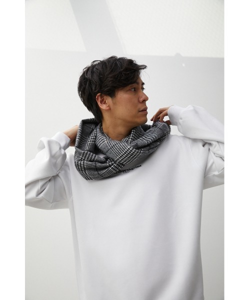 AZUL by moussy（アズールバイマウジー）の「SOFT TOUCH CHECK MUFFLER/ソフトタッチチェックマフラー（マフラー・メンズ・ブラック系その他/グレー系その他・FREE）」の18枚目の写真