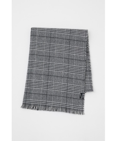 AZUL by moussy（アズールバイマウジー）の「SOFT TOUCH CHECK MUFFLER/ソフトタッチチェックマフラー（マフラー・メンズ・ブラック系その他/グレー系その他・FREE）」の4枚目の写真