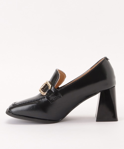 セール】チャンキーヒールビットローファー（ローファー）｜Lace