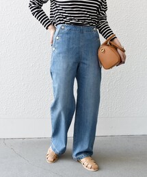 SHIPS any:〈ウォッシャブル〉マリン ストレート デニム パンツ［SHIPS any DENIM］◇