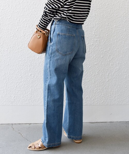 SHIPS any（シップス エニィ）の「SHIPS any:〈ウォッシャブル〉マリン ストレート デニム パンツ［SHIPS any DENIM］◇（デニムパンツ・レディース・ブルー・36/38/40）」の13枚目の写真