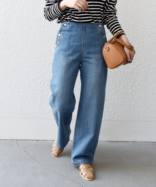 SHIPS any（シップス エニィ）の「SHIPS any:〈ウォッシャブル〉マリン ストレート デニム パンツ［SHIPS any DENIM］◇（デニムパンツ・レディース・ブルー・36/38/40）」の14枚目の写真
