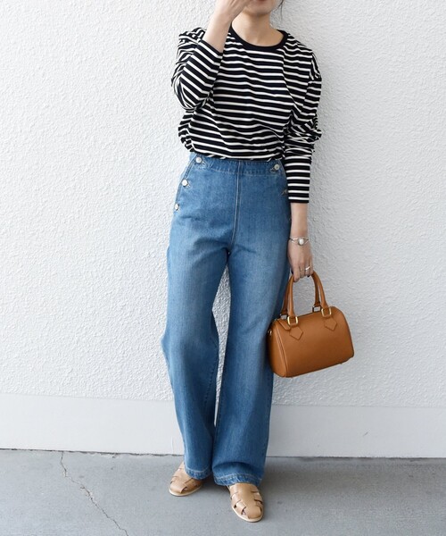 SHIPS any（シップス エニィ）の「SHIPS any:〈ウォッシャブル〉マリン ストレート デニム パンツ［SHIPS any DENIM］◇（デニムパンツ・レディース・ブルー・36/38/40）」の15枚目の写真