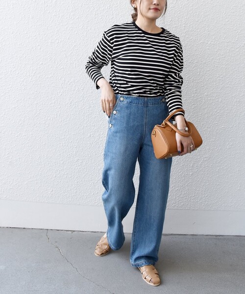 SHIPS any（シップス エニィ）の「SHIPS any:〈ウォッシャブル〉マリン ストレート デニム パンツ［SHIPS any DENIM］◇（デニムパンツ・レディース・ブルー・36/38/40）」の17枚目の写真
