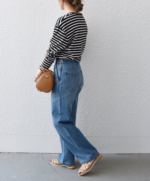SHIPS any（シップス エニィ）の「SHIPS any:〈ウォッシャブル〉マリン ストレート デニム パンツ［SHIPS any DENIM］◇（デニムパンツ・レディース・ブルー・36/38/40）」の18枚目の写真