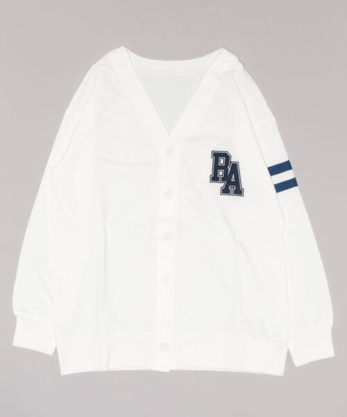 repipi armario（レピピ アルマリオ）の「【repipi armario / レピピアルマリオ】キッズ裏毛カーディガン（カーディガン/ボレロ・キッズ・杢グレー/ホワイト/ピンク・140/150/160/170）」の7枚目の写真