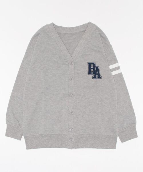 repipi armario（レピピ アルマリオ）の「【repipi armario / レピピアルマリオ】キッズ裏毛カーディガン（カーディガン/ボレロ・キッズ・杢グレー/ホワイト/ピンク・140/150/160/170）」の6枚目の写真