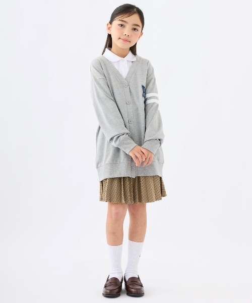 repipi armario（レピピ アルマリオ）の「【repipi armario / レピピアルマリオ】キッズ裏毛カーディガン（カーディガン/ボレロ・キッズ・杢グレー/ホワイト/ピンク・140/150/160/170）」の19枚目の写真