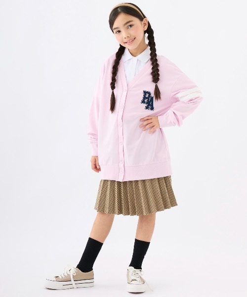 repipi armario（レピピ アルマリオ）の「【repipi armario / レピピアルマリオ】キッズ裏毛カーディガン（カーディガン/ボレロ・キッズ・杢グレー/ホワイト/ピンク・140/150/160/170）」の13枚目の写真