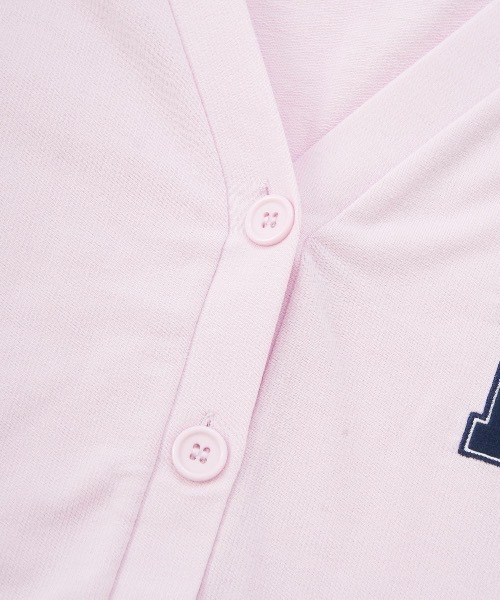 repipi armario（レピピ アルマリオ）の「【repipi armario / レピピアルマリオ】キッズ裏毛カーディガン（カーディガン/ボレロ・キッズ・杢グレー/ホワイト/ピンク・140/150/160/170）」の8枚目の写真