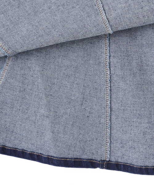 NATURAL BEAUTY BASIC（ナチュラルビューティーベーシック）の「デニムマーメイドスカート（デニムスカート・レディース・ネイビー/オフホワイト・SMALL/MEDIUM）」の19枚目の写真