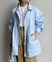 ハイネックギャザーデザインブルゾン